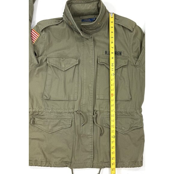 Polo Ralph Lauren Mens M65 Military Field Jacket Size Medium Talon Zipper Green - Picture 15 of 15